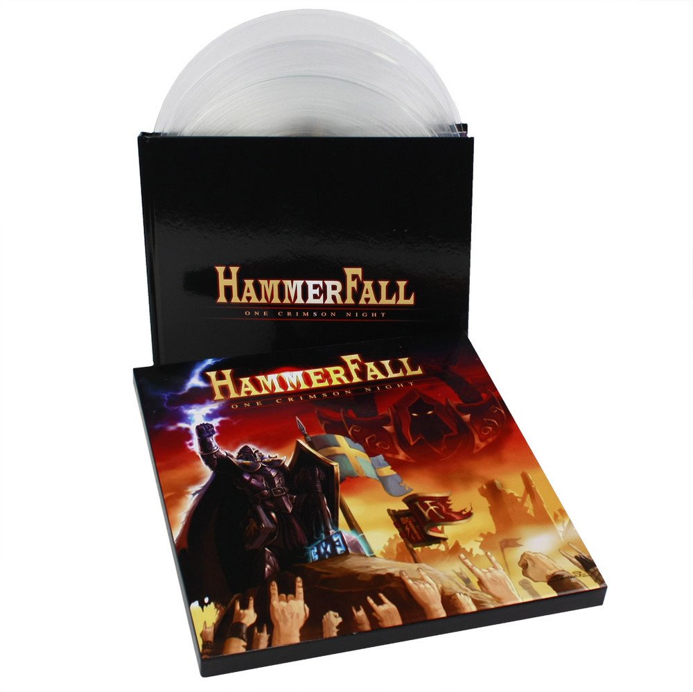 Hammerfall "One Crimson Night (Live)" 3x12" Clear Vinyl Box Set