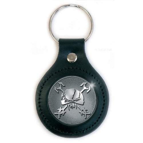 Iron Maiden " Final Frontier Icon" Leather Fob Keychain