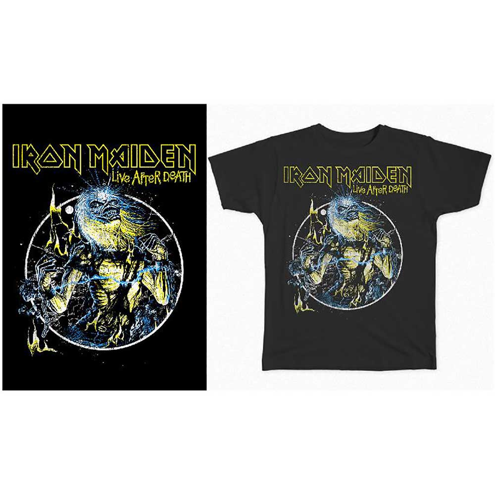 Iron Maiden Live After Death T shirt Size XL Earache Records Ltd