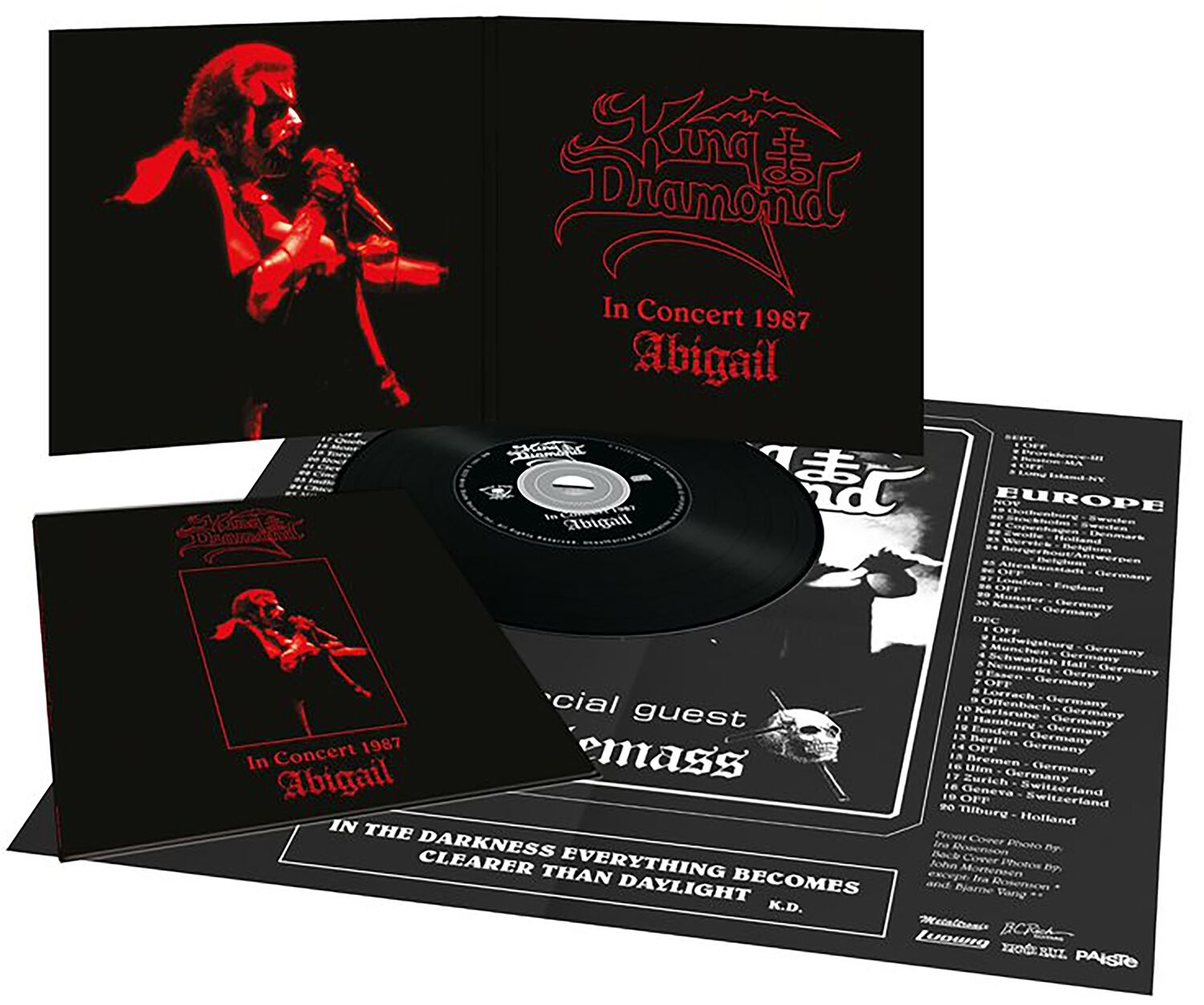 King Diamond "Abigail - In Concert 1987" Vinyl Replica Hardcover Digipak CD