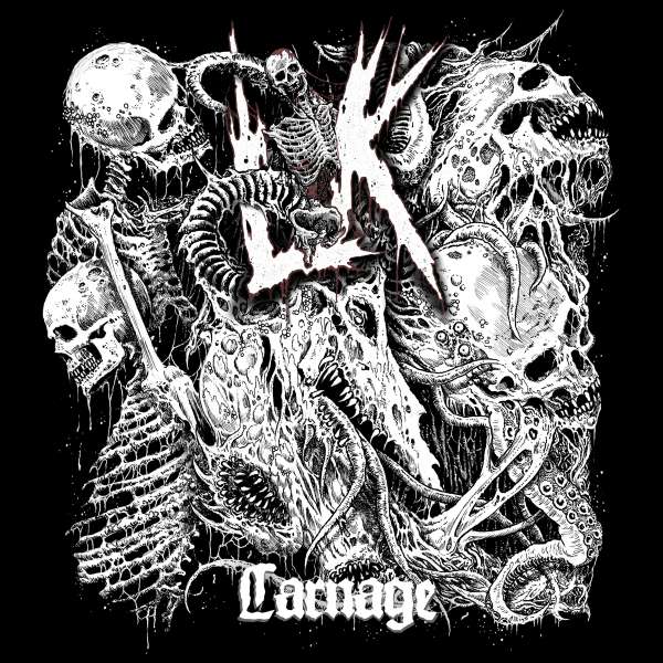 Lik "Carnage" Red / Black Marbled Vinyl