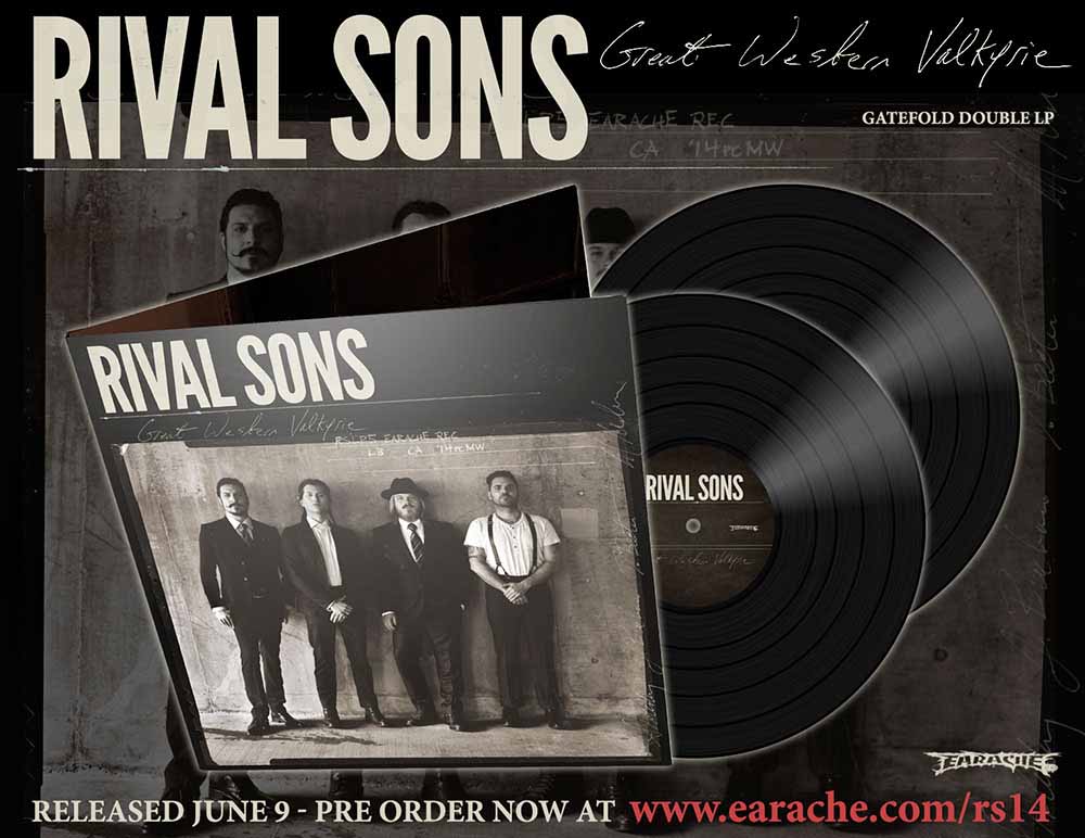 Rival Sons "Great Western Valkyrie" 2x12" Gatefold Black Vinyl & Download