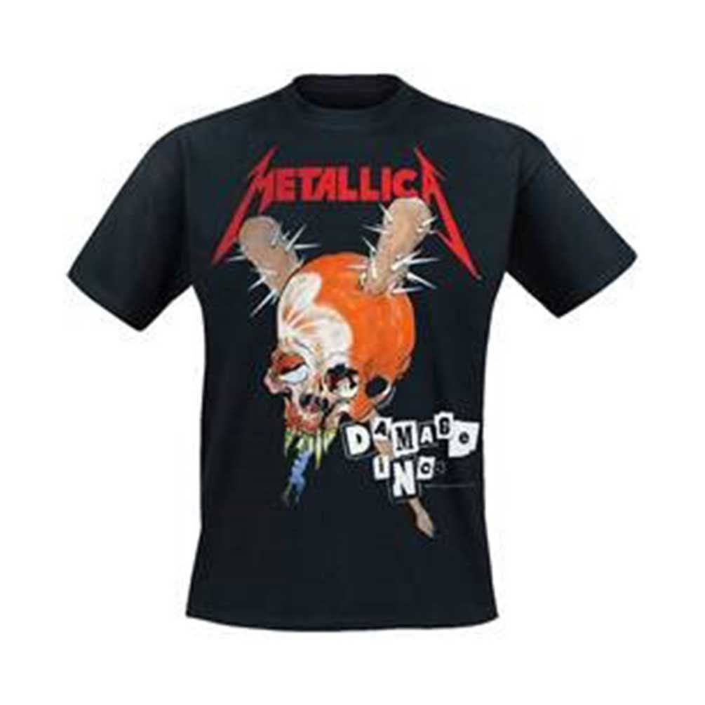 Maglietta Metallica Damage Inc – Uomo, Colore Nero – Nuova Con Etichette