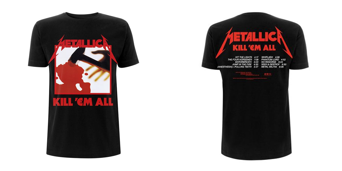 Metallica "Kill Em All Tracks" T shirt