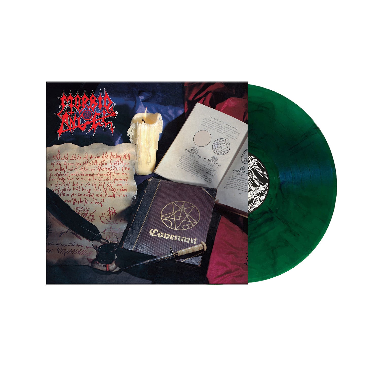 Morbid Angel "Covenant" FDR Green / White Marble Vinyl