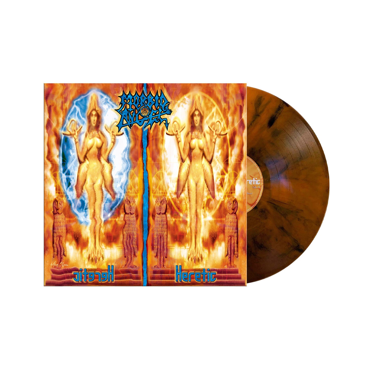 Morbid Angel "Heretic" Orange / Blue Vinyl