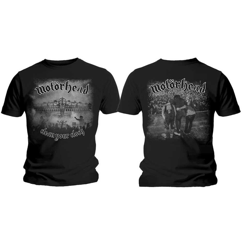 Motorhead "Clean Your Clock" Black/White T shirt