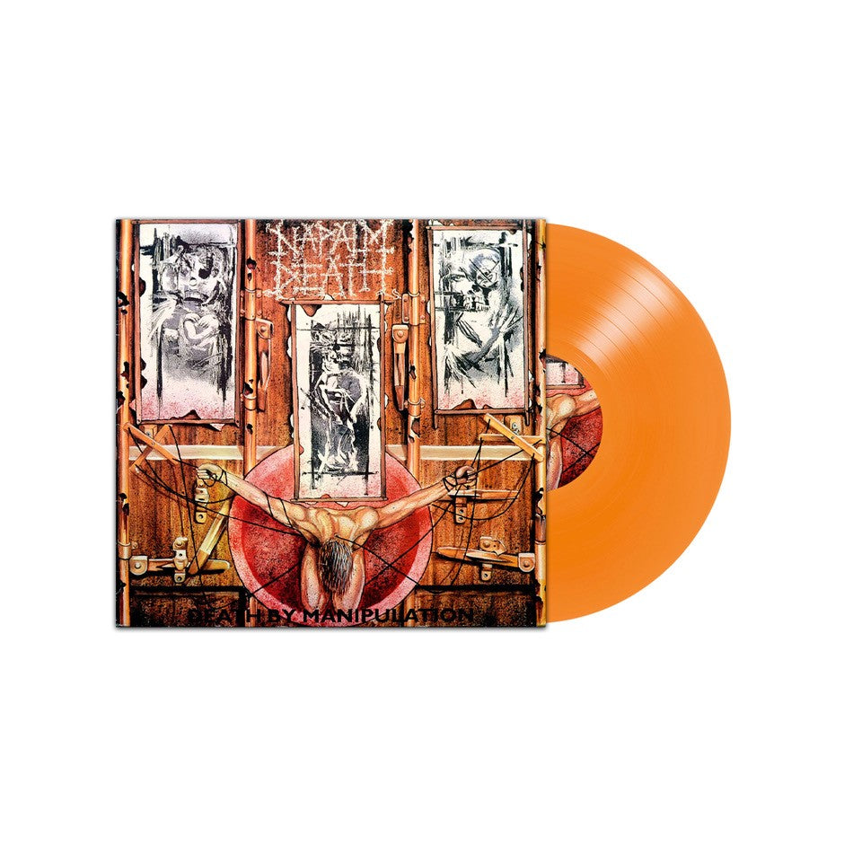 Napalm Death "Death By Manipulation" Orange Vinyl