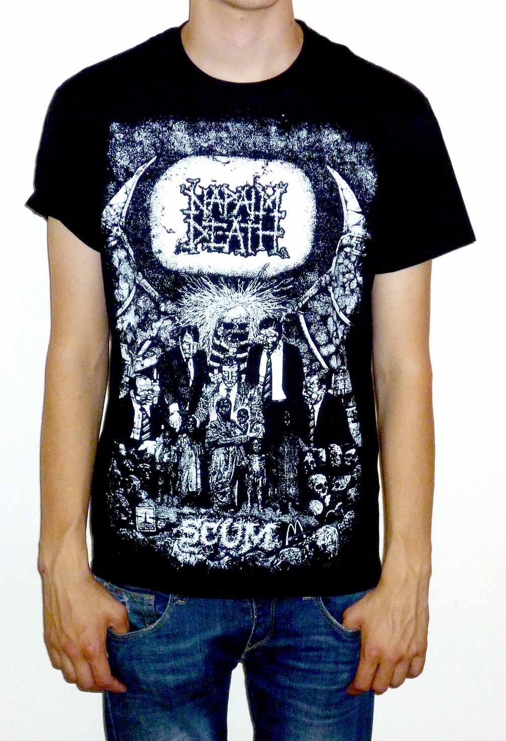 Napalm Death "Scum" Vintage Print T-shirt