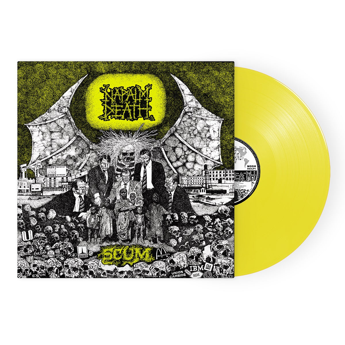 Napalm Death "Scum" FDR Yellow Vinyl