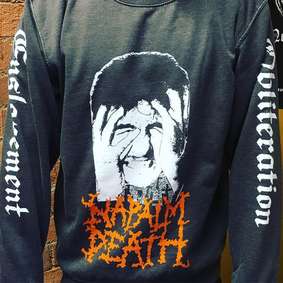 Napalm Death "From Enslavement To Obliteration" Crew Neck Sweatshirt