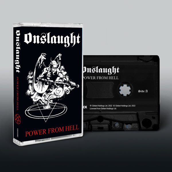 Onslaught "Power From Hell" Cassette Tape