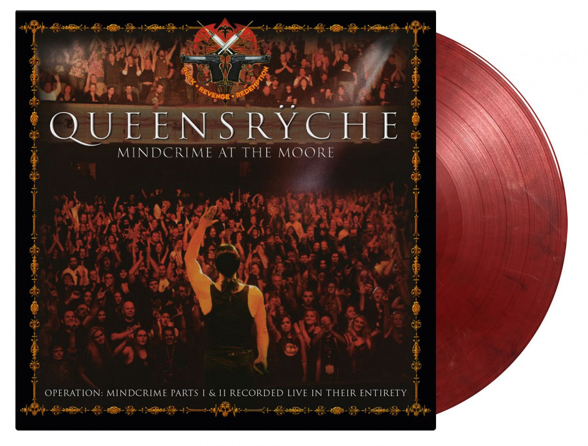 Queensryche "Mindcrime At The Moore" 4x12" Numbered 180g Red, White & Black Marbled Vinyl