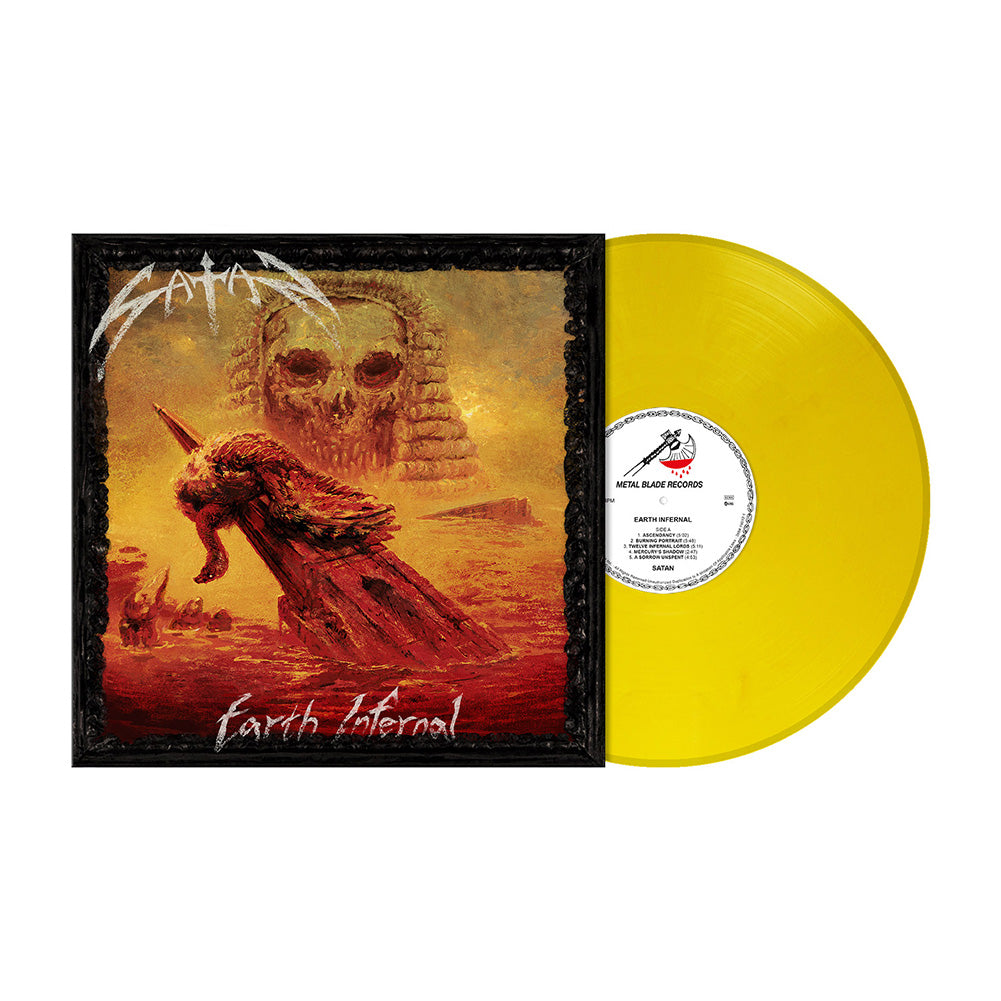 Satan "Earth Infernal" Light Yellow Marble Vinyl