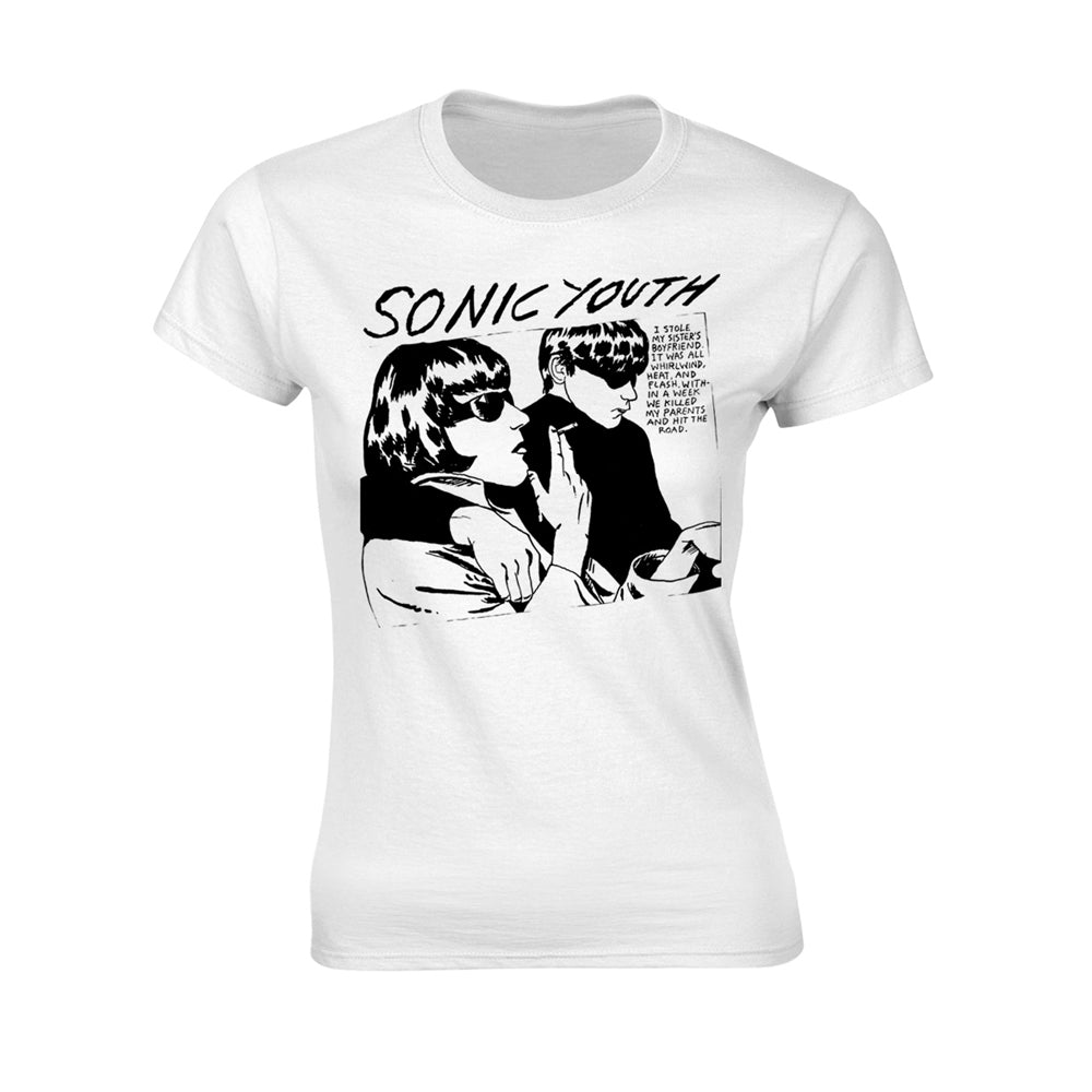 Sonic Youth "Goo Album Cover" White Girlie T shirt