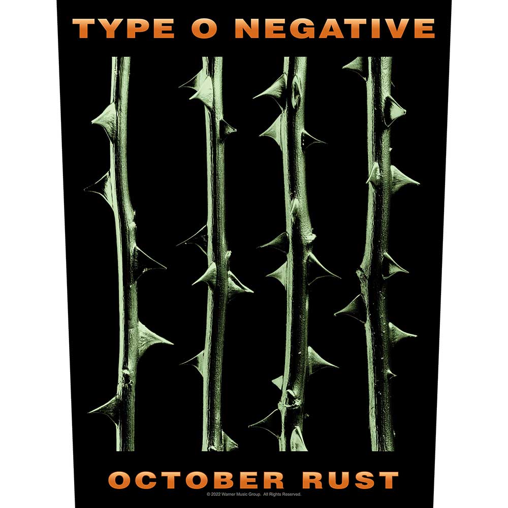 Type O Negative "October Rust" Back Patch