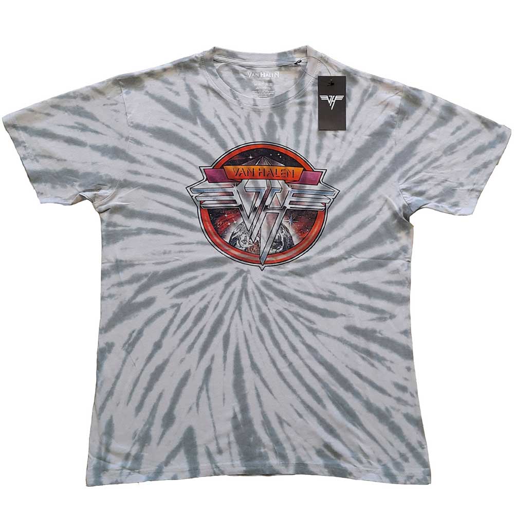 Van Halen "Chrome Logo" Dye Wash T shirt