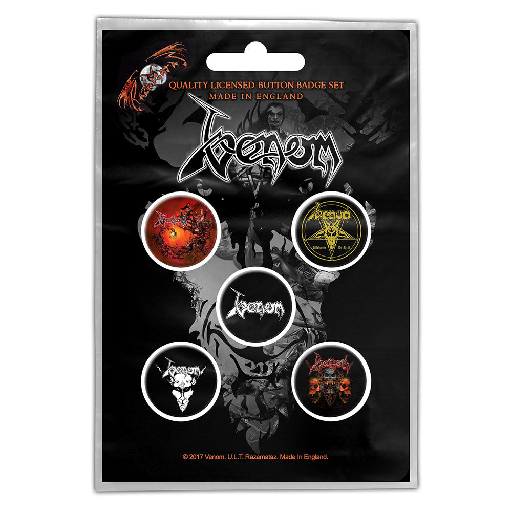 Venom "Black Metal" Button Pack