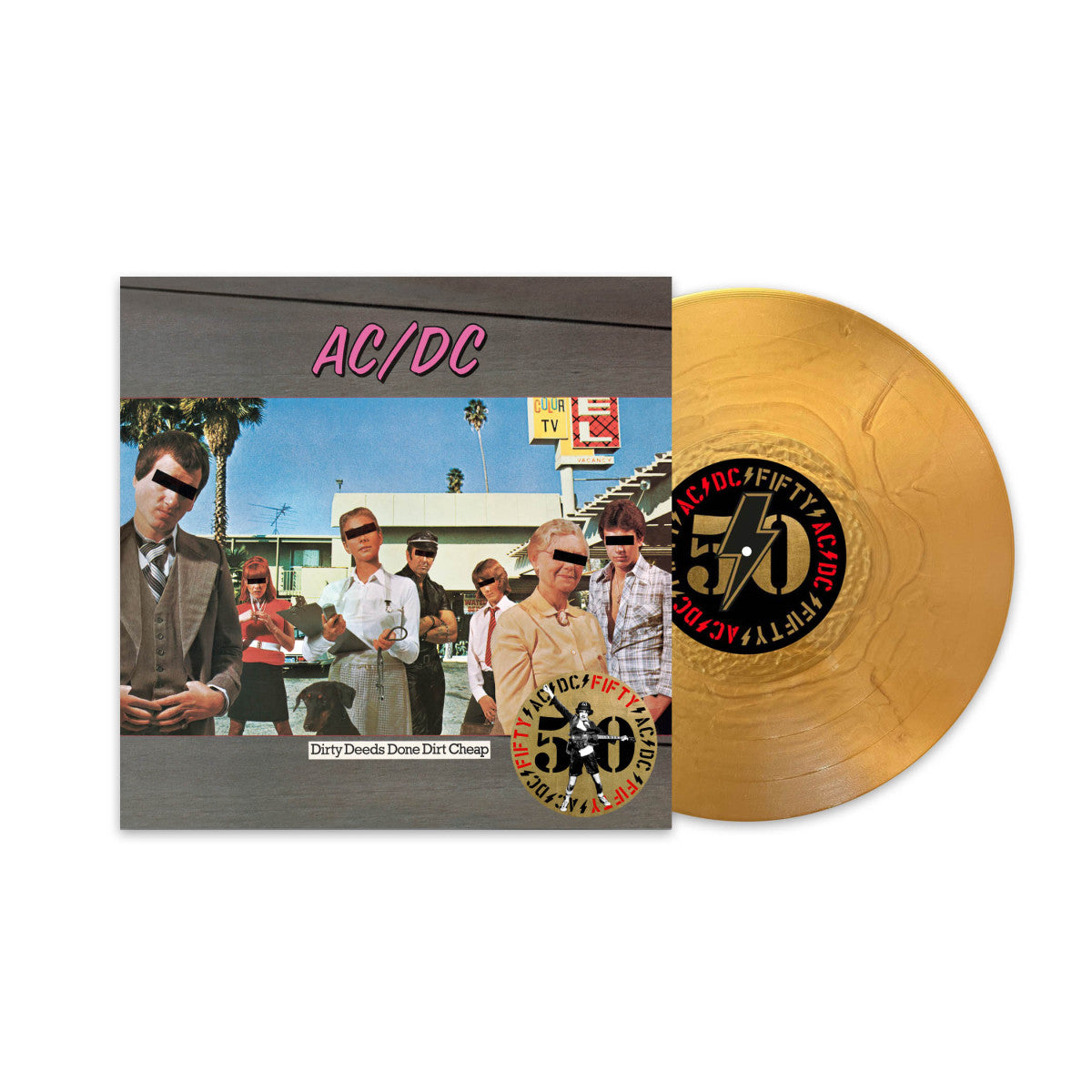 AC/DC "Dirty Deeds Done Dirt Cheap" Gold Vinyl - PRE-ORDER