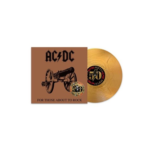 AC/DC "For Those About To Rock" Gold Vinyl - PRE-ORDER