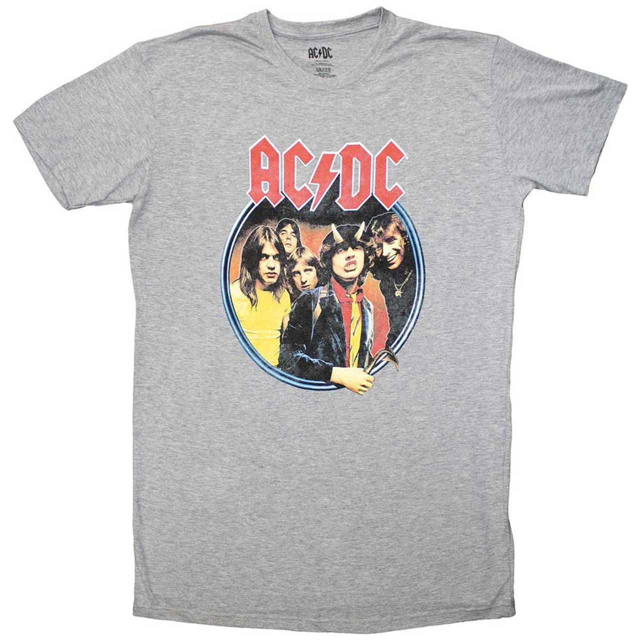 AC/DC "Highway To Hell Circle" Grey T shirt Dress