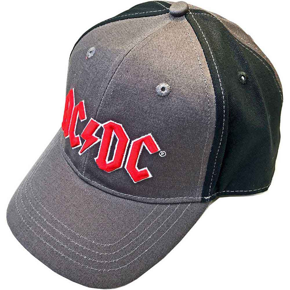 AC/DC "Logo" 2 Tone Charcoal / Black Baseball Cap