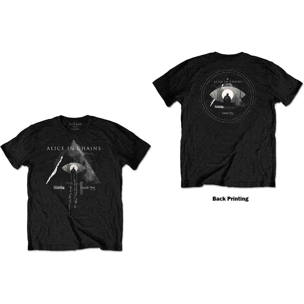 Alice In Chains "Fog Mountain" Black T shirt