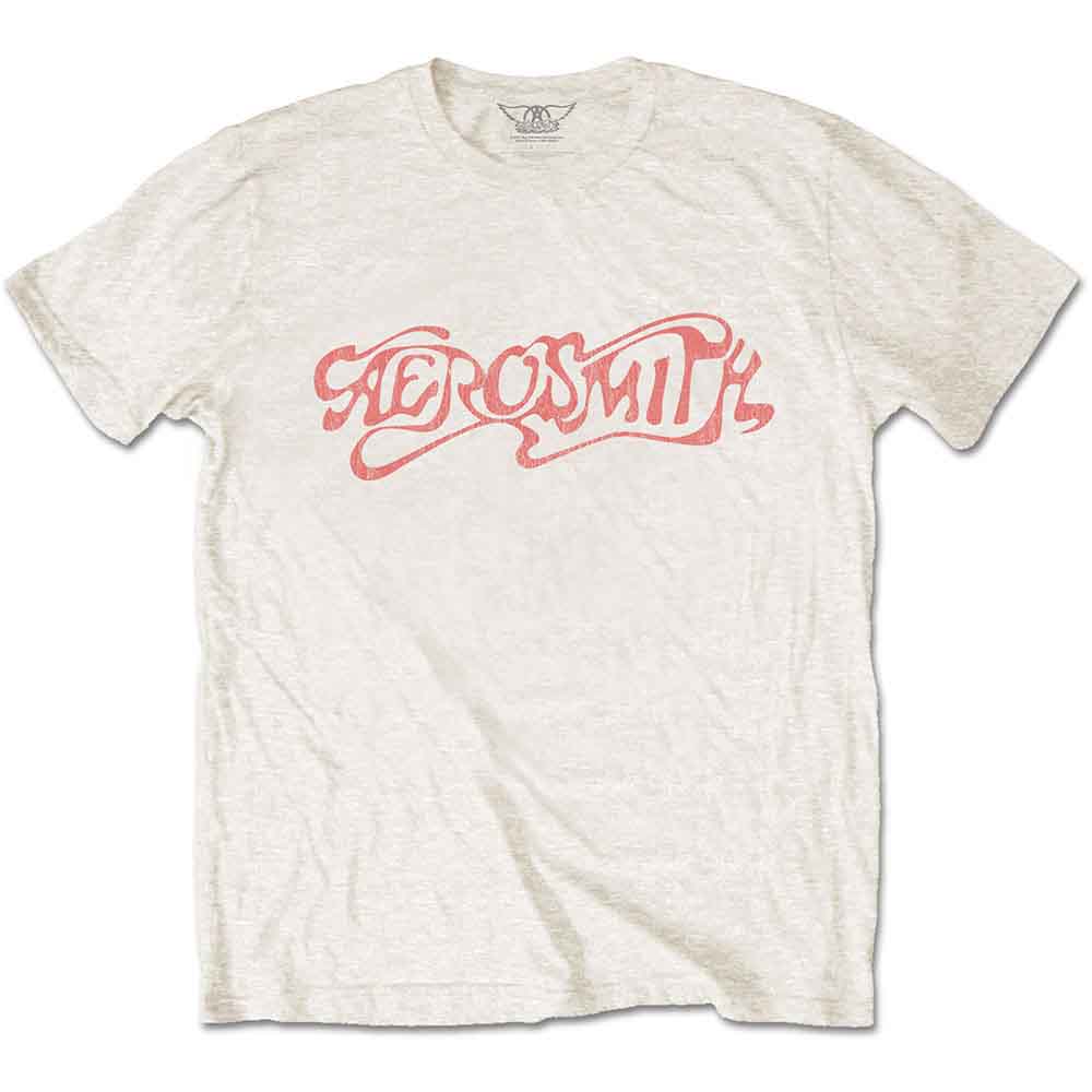 Aerosmith "Classic Logo" Natural T shirt