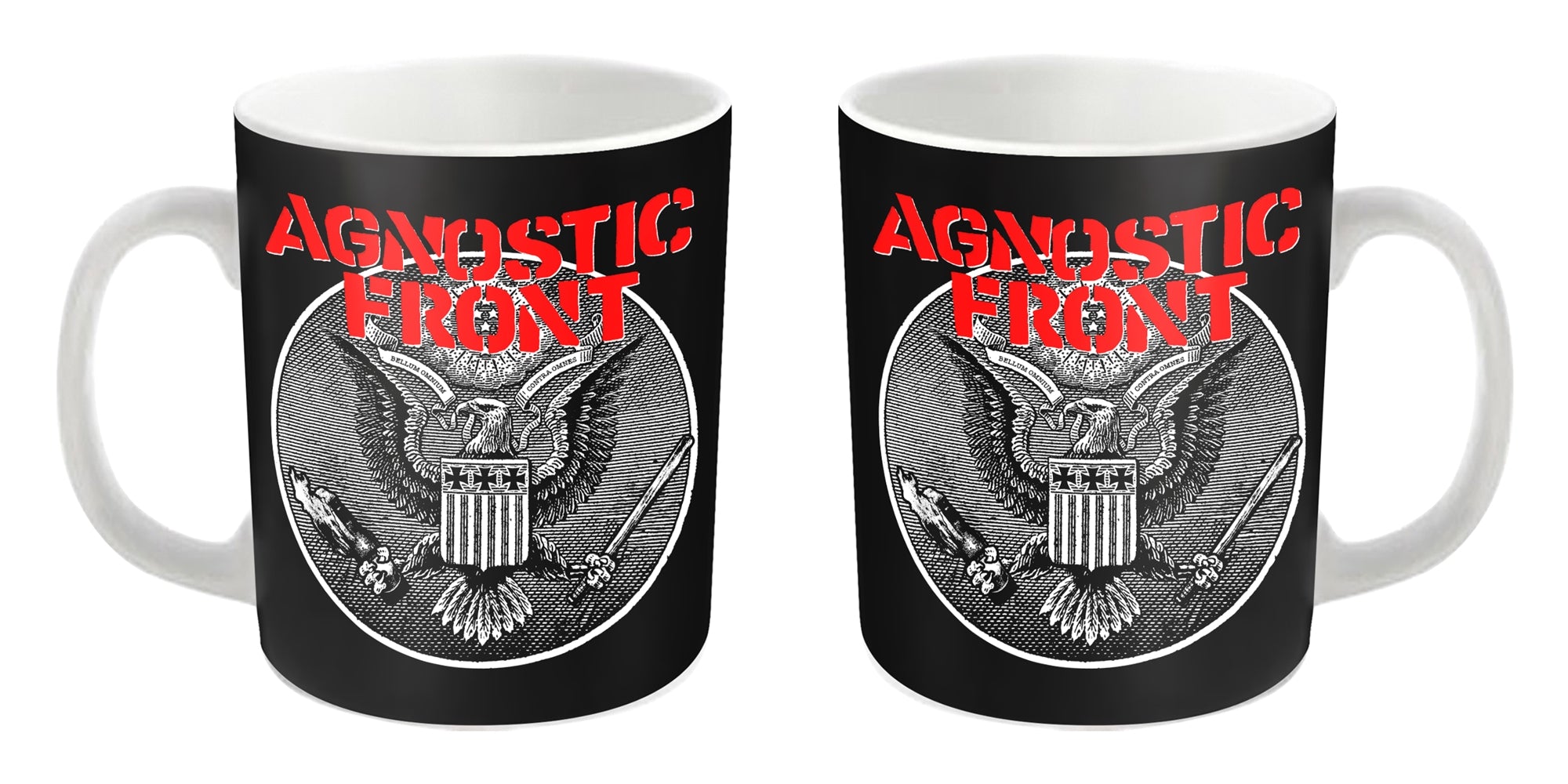 Agnostic Front "Against All Eagle" White Mug