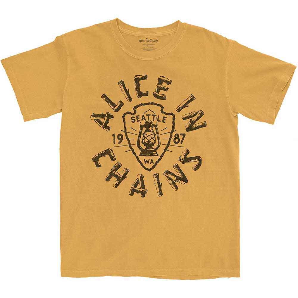 Alice In Chains "Lantern" Yellow T shirt