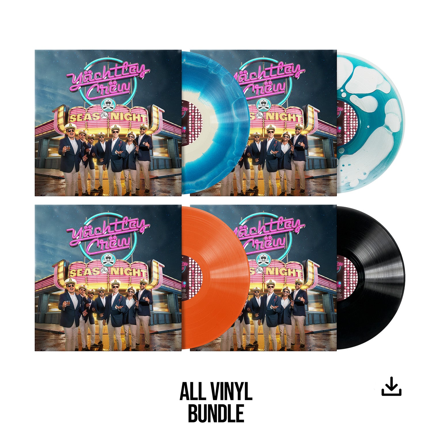 Yachtley Crew "Seas The Night" All Vinyl Bundle inc. Download - PRE-ORDER