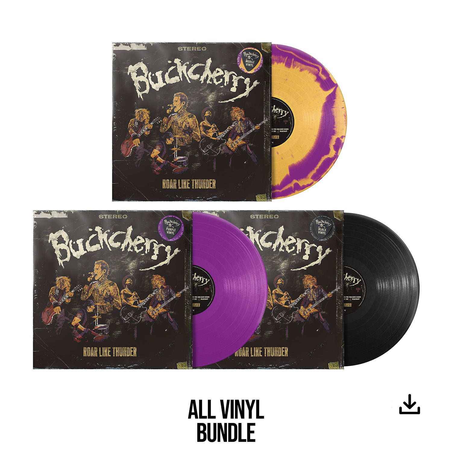 Buckcherry "Roar Like Thunder" All Vinyl Bundle & Download - PRE-ORDER