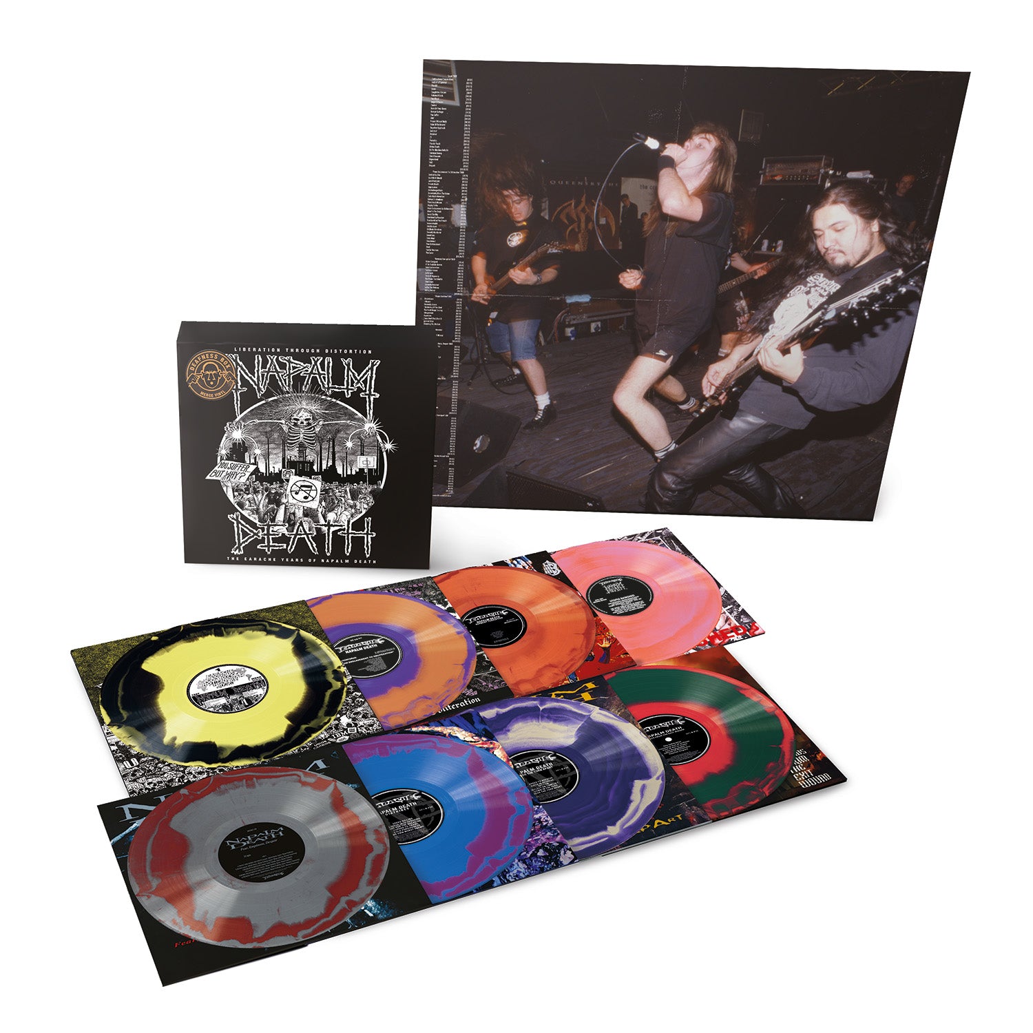 NAPALM DEATH レコード All_Albums_Vinyl_Display_Box_M