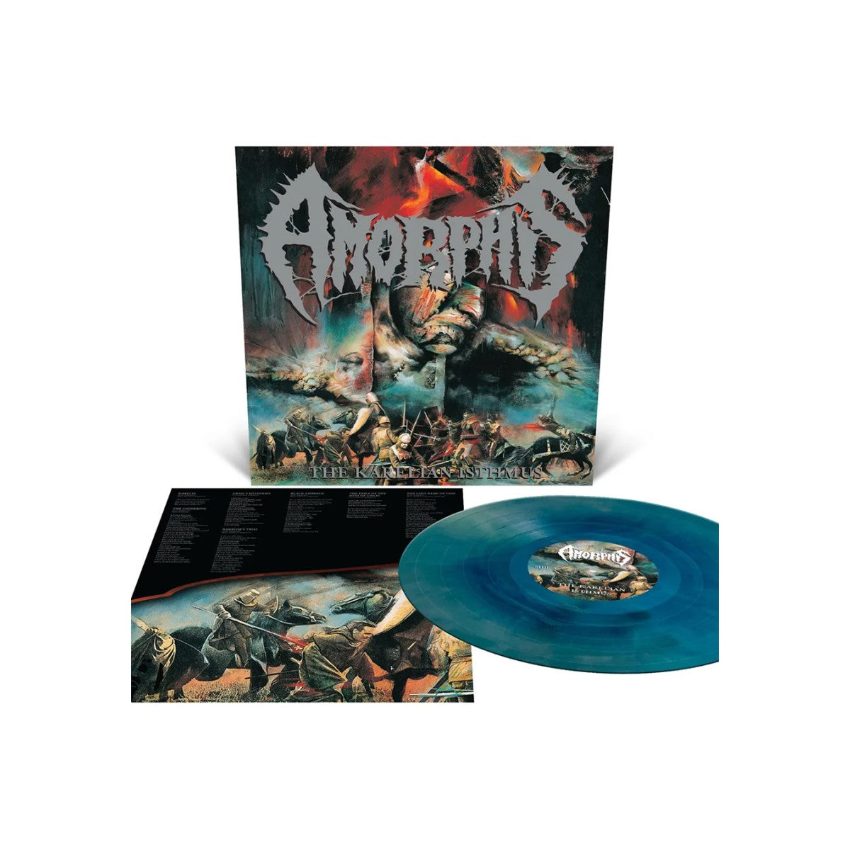 Amorphis "The Karelian Isthmus" Sea Blue / Silver Galaxy Merge Vinyl