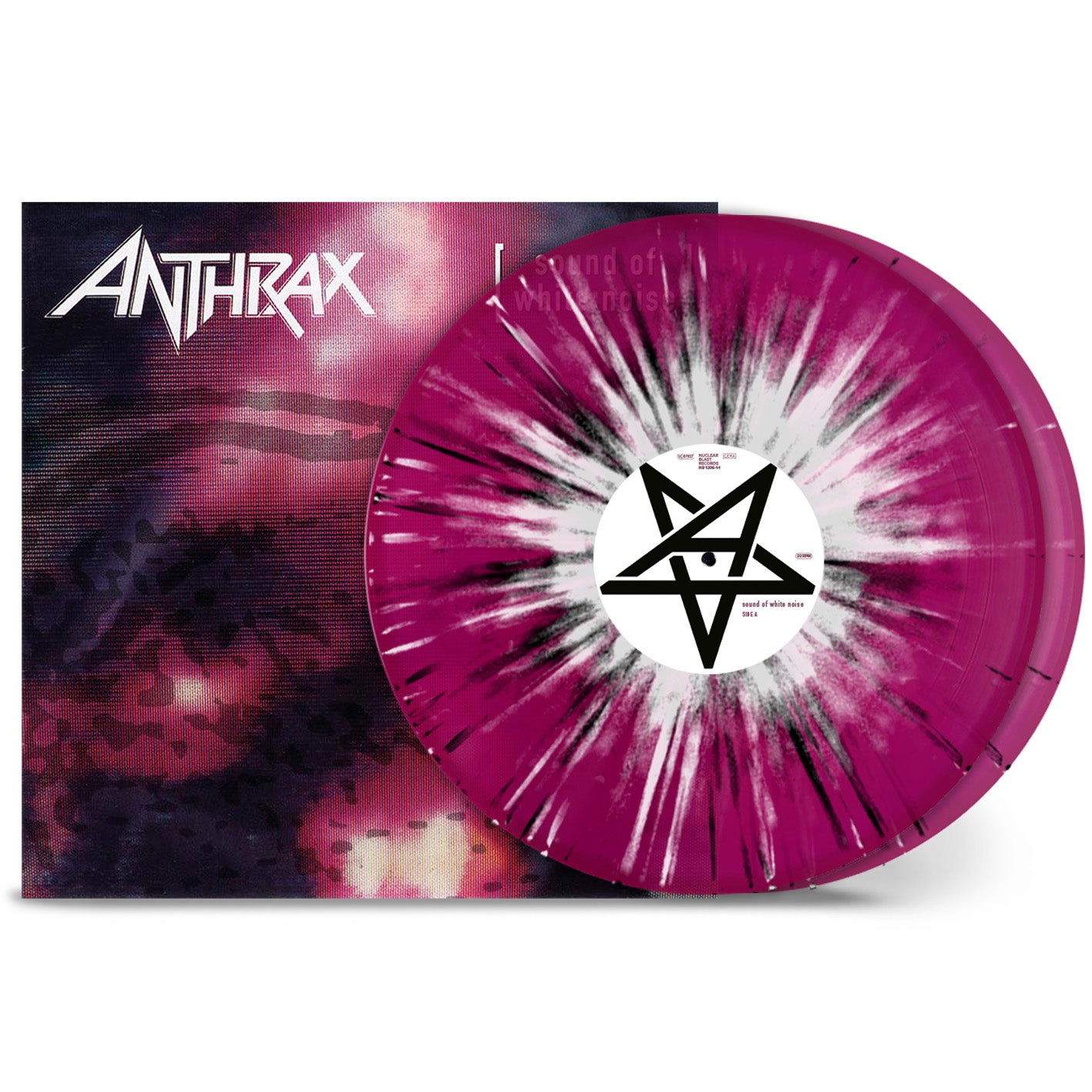 Anthrax "Sound Of White Noise" 2x12" Violet White Black Splatter Vinyl - NEW