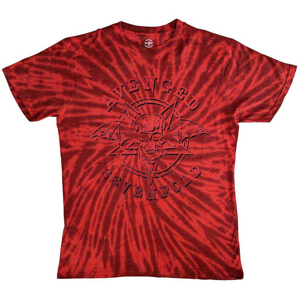 Avenged Sevenfold "Pent Up" Red Dye T shirt