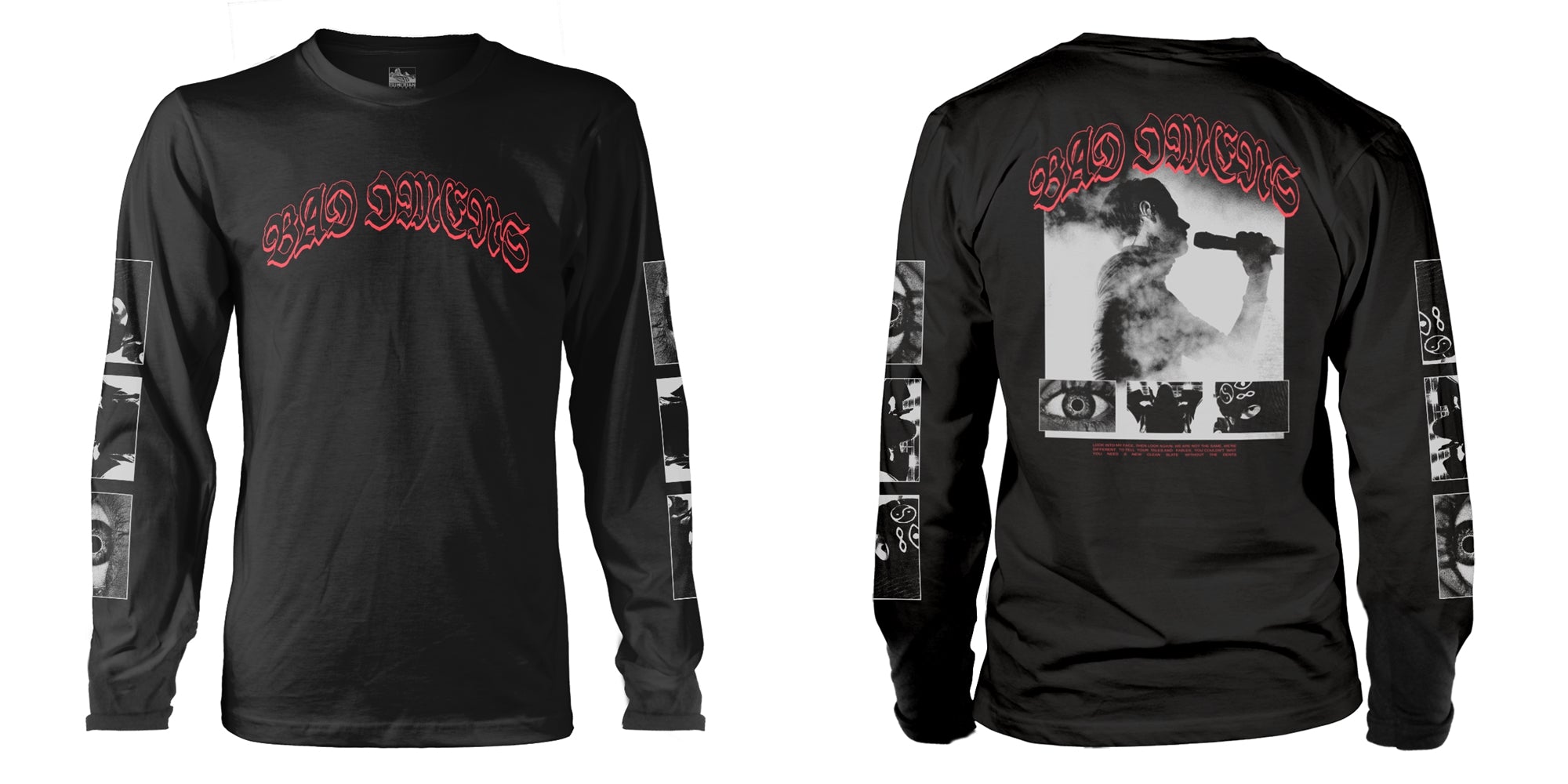 Bad Omens "Smoke" Black Long Sleeve T shirt
