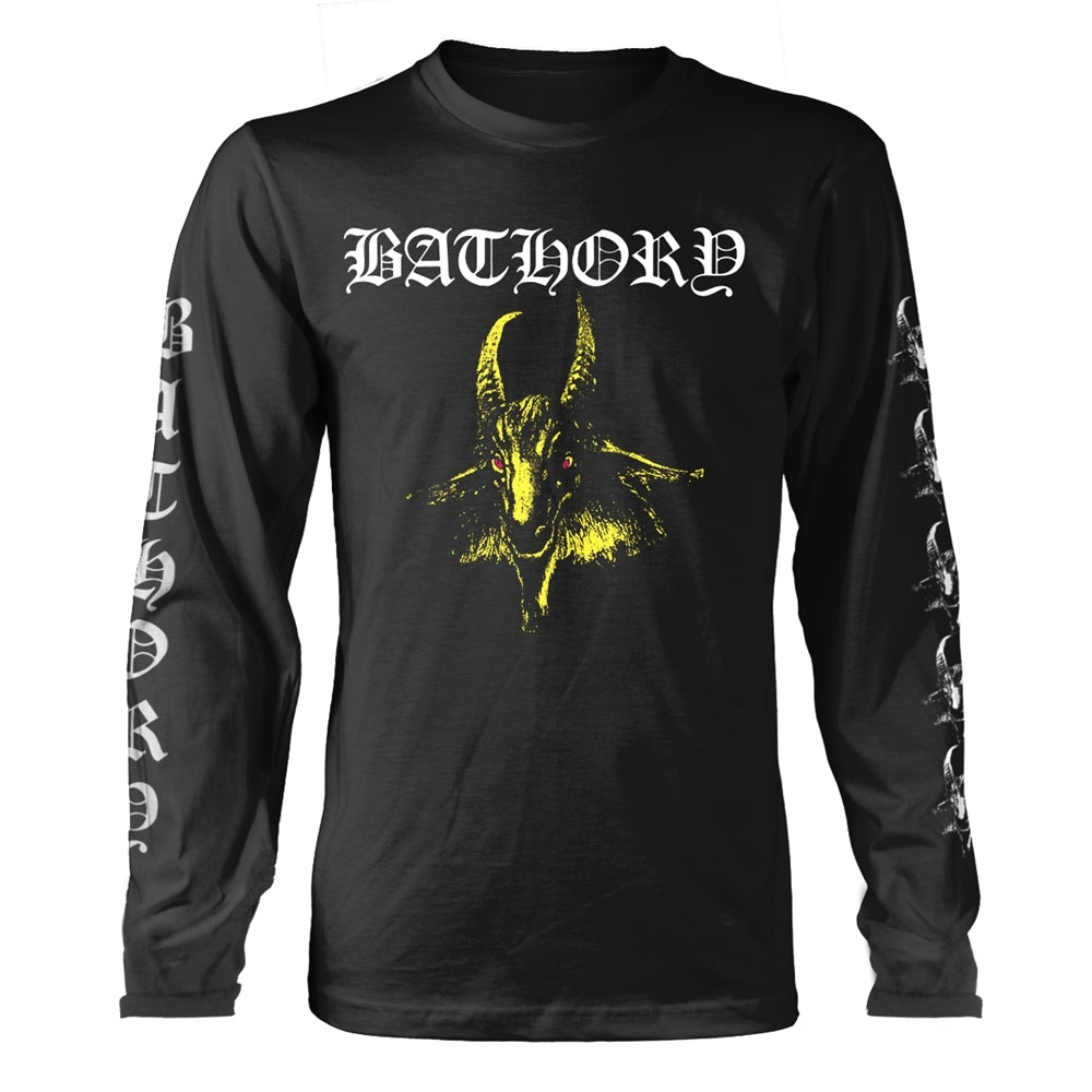 Bathory "Yellow Goat" Black Long Sleeve T shirt