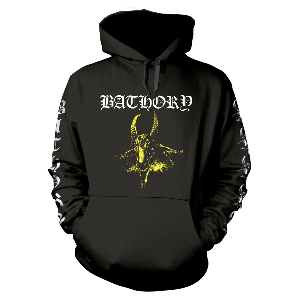 Bathory "Yellow Goat" Black Pullover Hoodie
