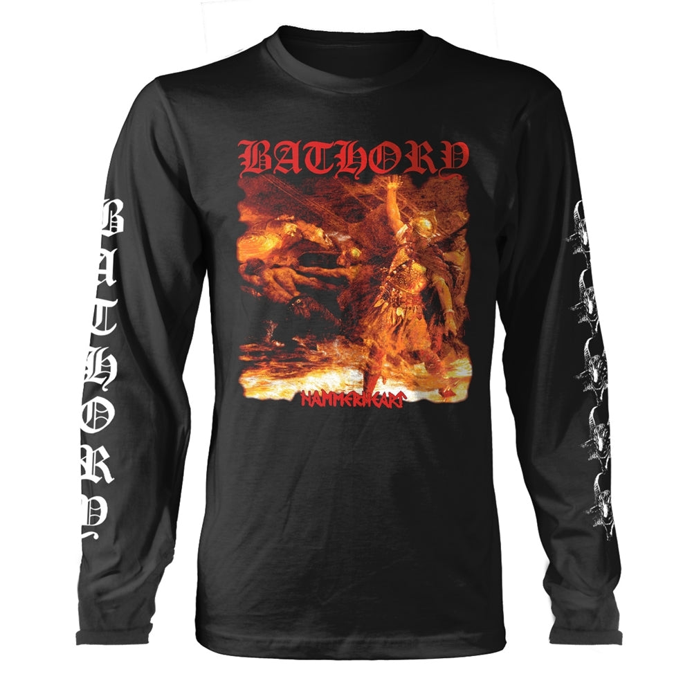 Bathory "Hammerheart Tracklist" Long Sleeve T Shirt