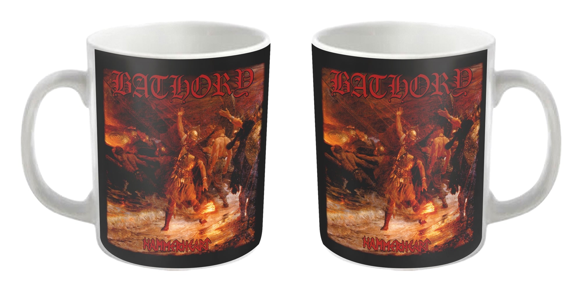 Bathory "Hammerheart" White Mug