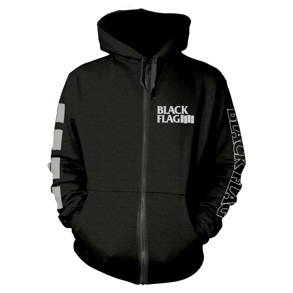 Black Flag "Logo" Zip Hooded Sweatshirt