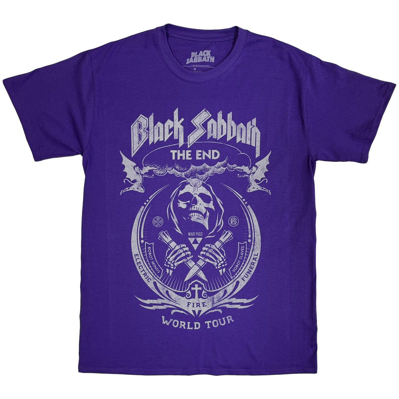 Black Sabbath "The End Grim Reaper" Purple T shirt