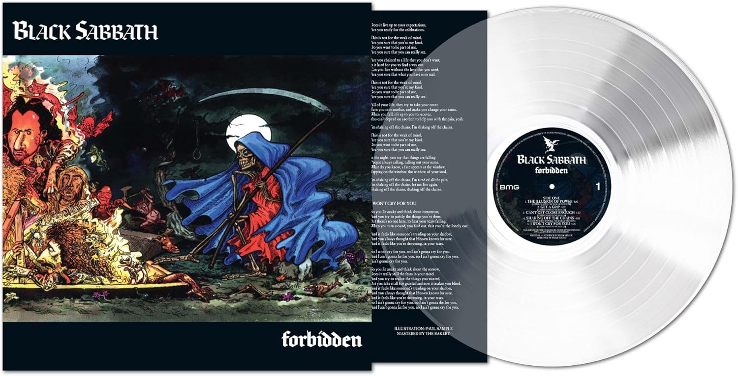 Black Sabbath "Forbidden" Ultra Clear Vinyl