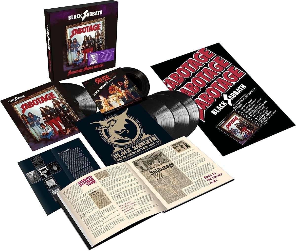 Black Sabbath "Sabotage" Deluxe 5 LP Vinyl Box Set