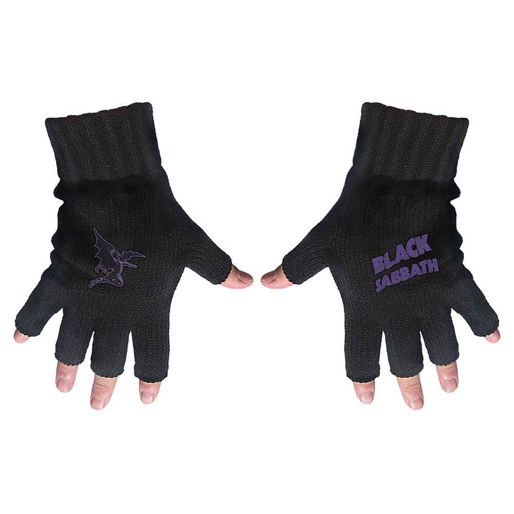 Black Sabbath "Purple Logo & Devil" Fingerless Gloves
