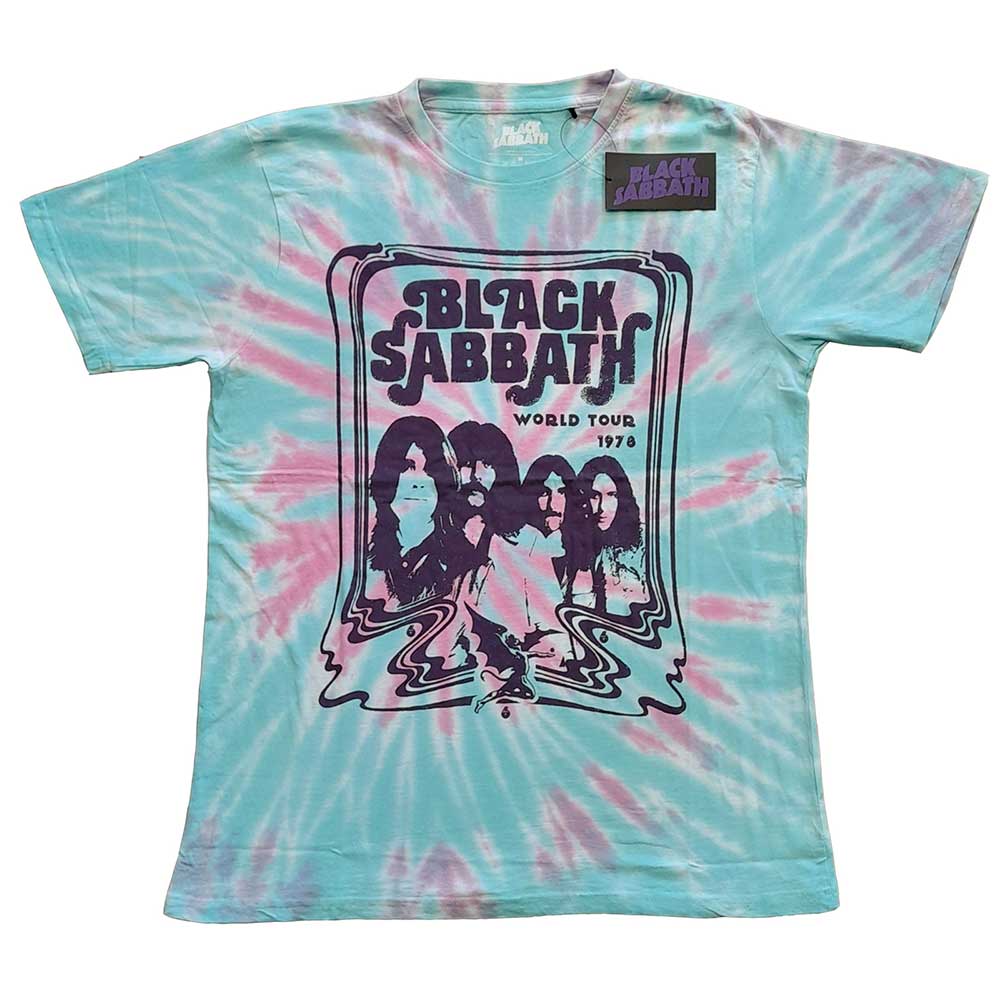Black Sabbath "World Tour '78" Dip Dye T shirt