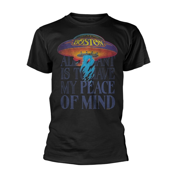 Boston "Peace Of Mind" Black T shirt - Size XL