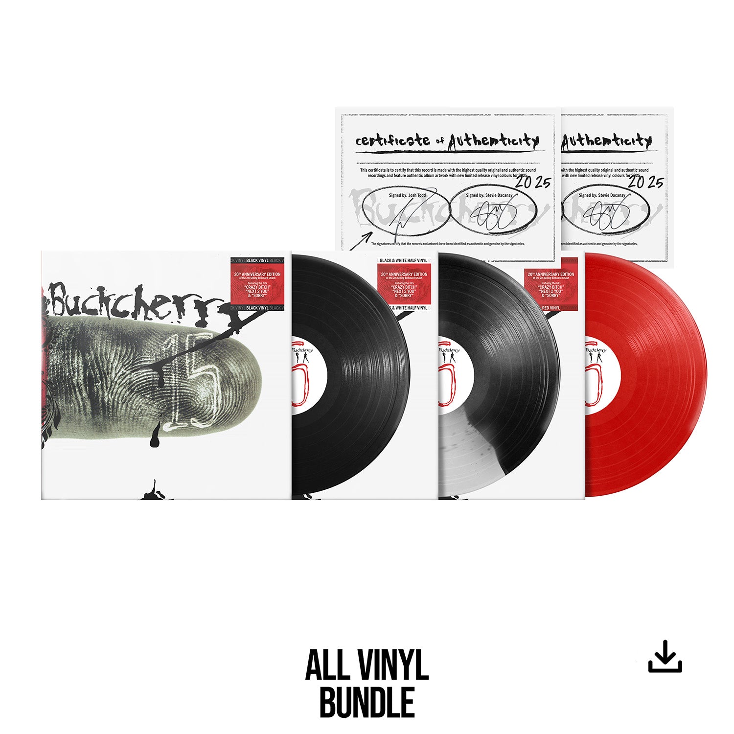 Buckcherry "15" Triple Vinyl Bundle & Download - PRE-ORDER