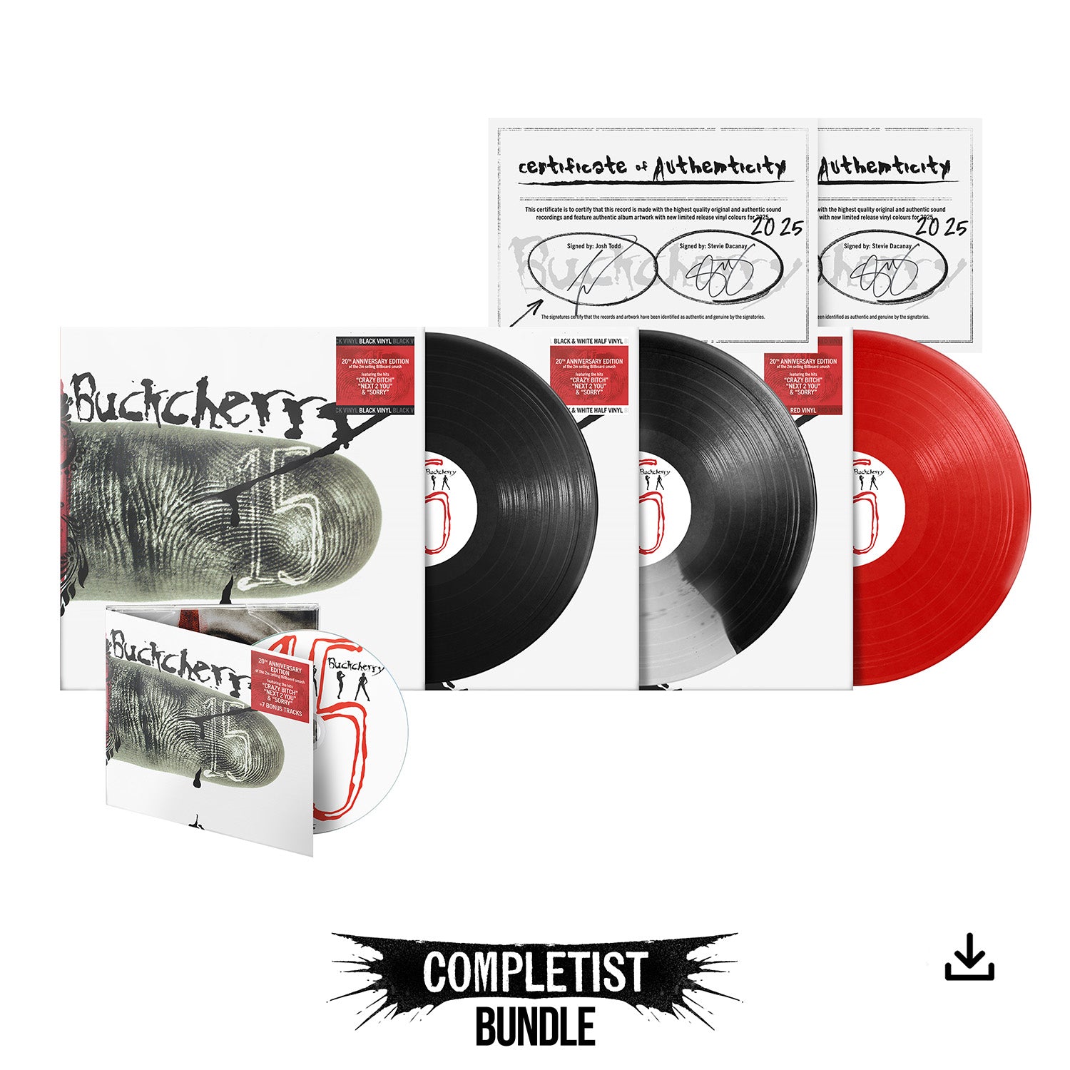 Buckcherry "15" Completist Bundle & Download - PRE-ORDER